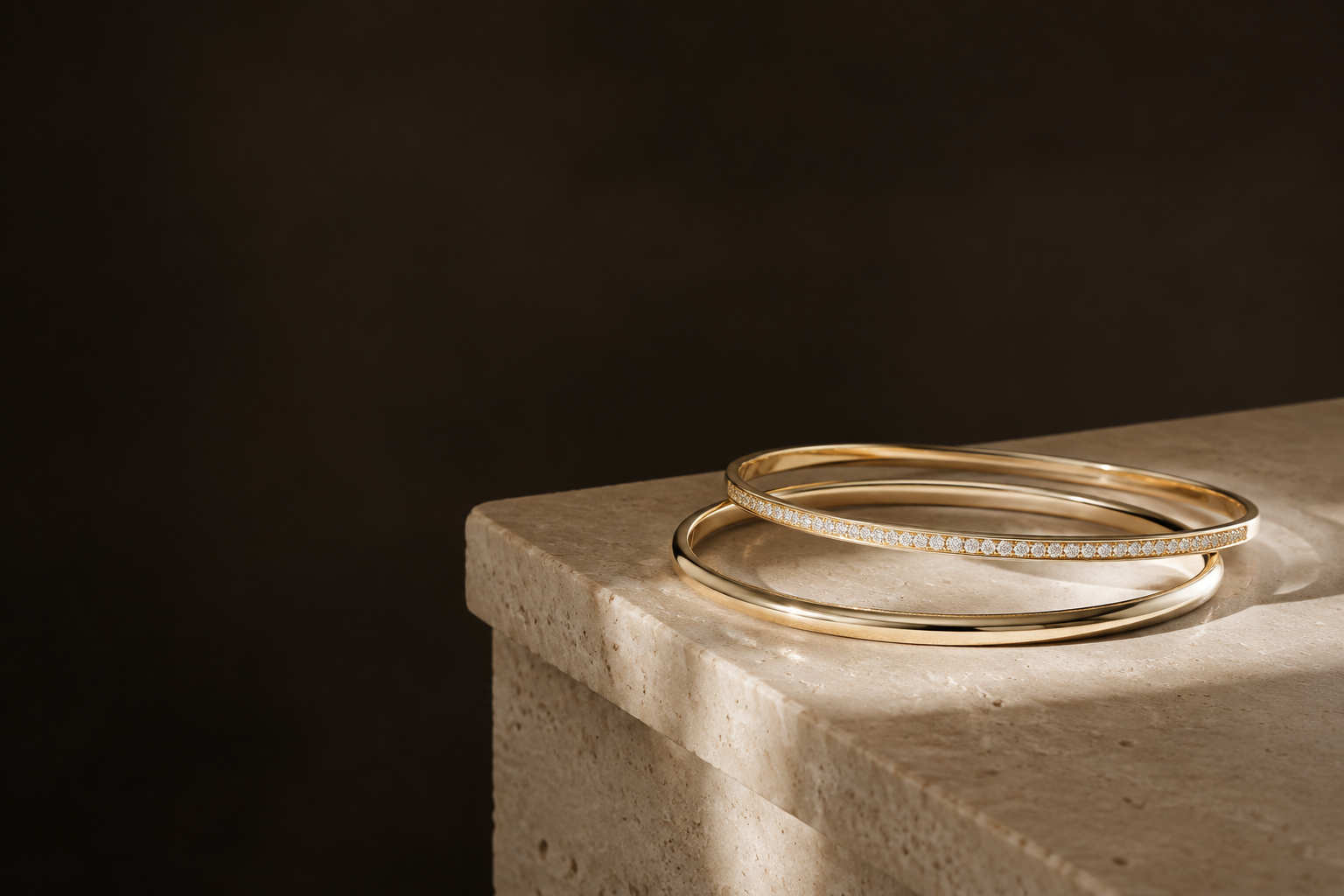 Arc Diamond Bangle Bracelet