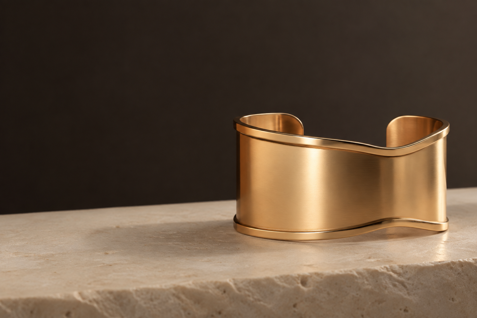 Form Gold Cuff Bracelet